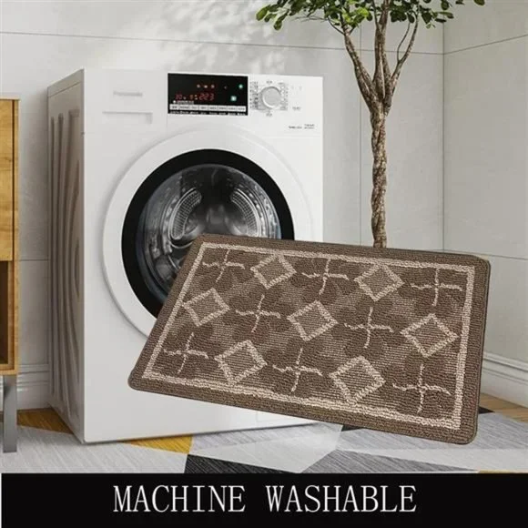 Magstonee Kitchen Rugs and Mats Non-Slip TPR Backing Mat for Kitchen